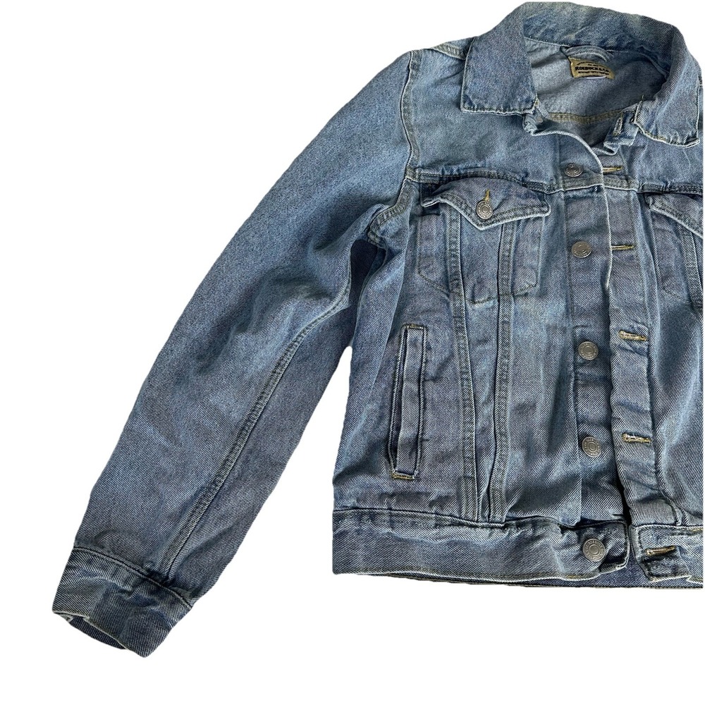 Sears Roebucks Denim Trucker Jacket Mens Medium 100% cotton Jean jacket - Picture 7 of 11